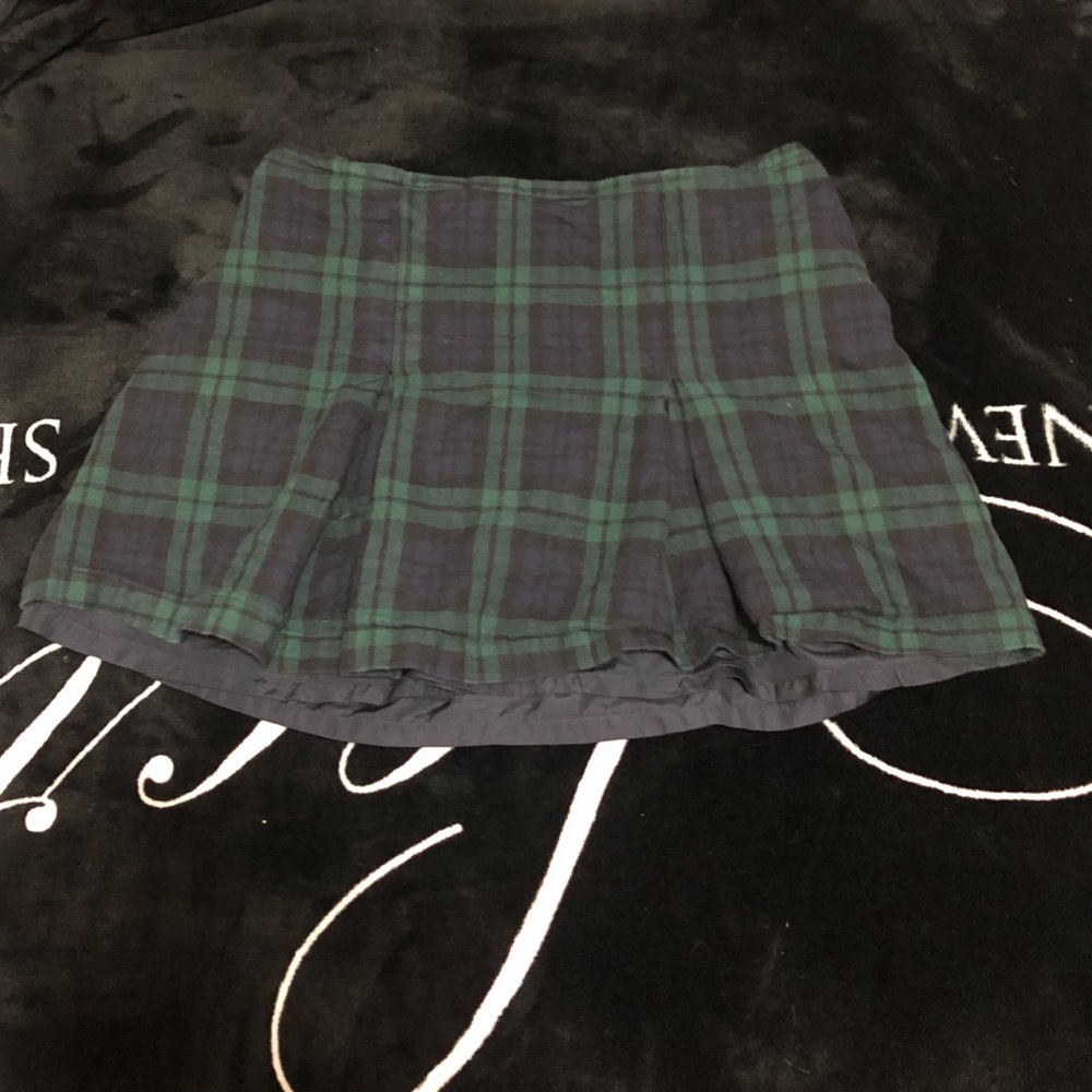 Pleated school girl skirt